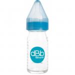 Biberon sticla 110 ml Regul Air tetina anticolici din silicon NN 0-4 luni bleu dBb Remond