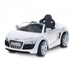 Masinuta Electrica cu telecomanda Audi R8 Spyder Alb