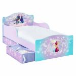 Pat pentru Fetite Disney Frozen cu spatiu depozitare