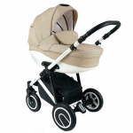 Carucior copii 3 in 1 Bexa Line Beige Cadru alb