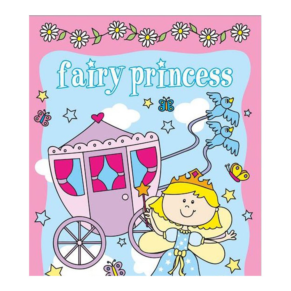 Carte de colorat si stickere Fairy Princess