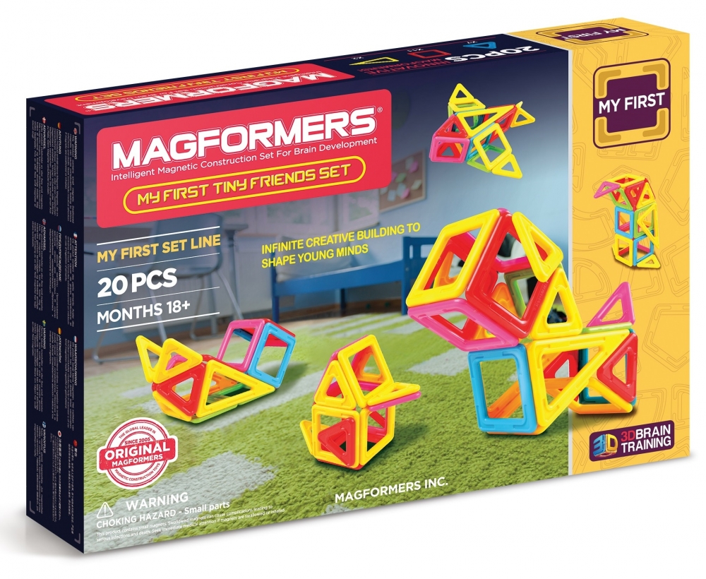 Joc de constructie magnetic MAGFORMERS - My First - Animale (20 piese)