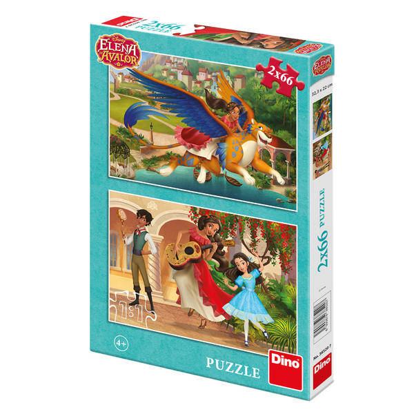 Puzzle 2 in 1 - Elena din Avalor (66 piese)