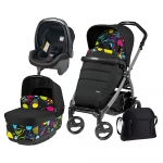 Carucior 3 In 1 Peg Perego Book Plus 51 Black POP-UP Elite Manri