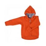 Jacheta din lana merinos organica tumble/boiled wool Iobio Orange 110/116