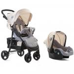 Carucior 2 in 1 cu scaun de masina Verona Blanc