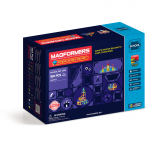 Joc de constructie magnetic Magformers - Educational - Set scolar (180 piese)