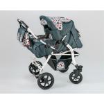 Carucior gemeni Kerttu Duette multifunctional grafit cu model