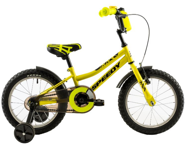 Bicicleta copii Dhs 1403 galben aprins 14 inch