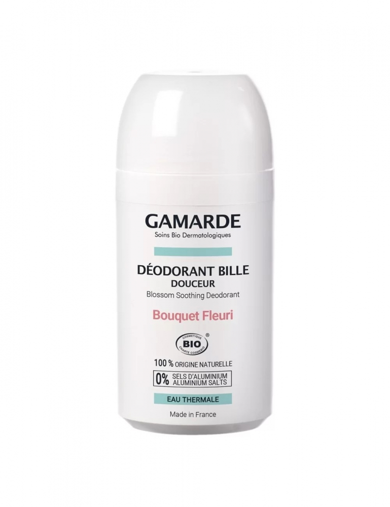 Deodorant natural roll-on cu aroma florala Gamarde