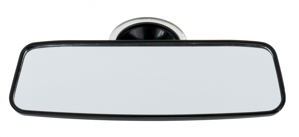 Oglinda retrovizoare cu ventuza 6x20 cm Negru