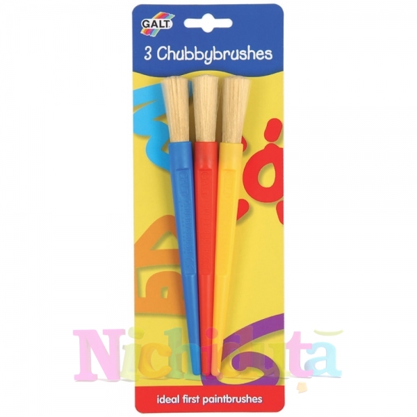 Set 3 pensule groase 3 chubbybrushes