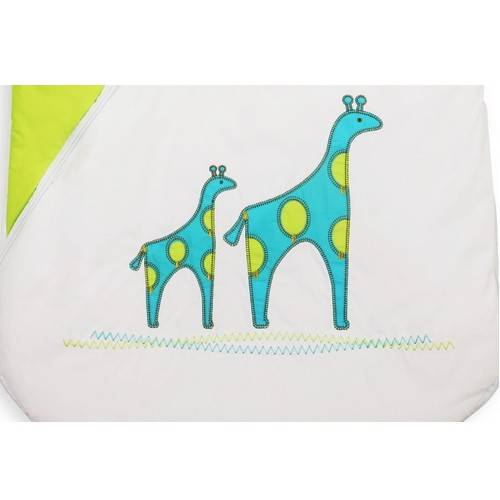 Sac de dormit purflo brodat 9-18 luni (90 cm) culoare kiwi