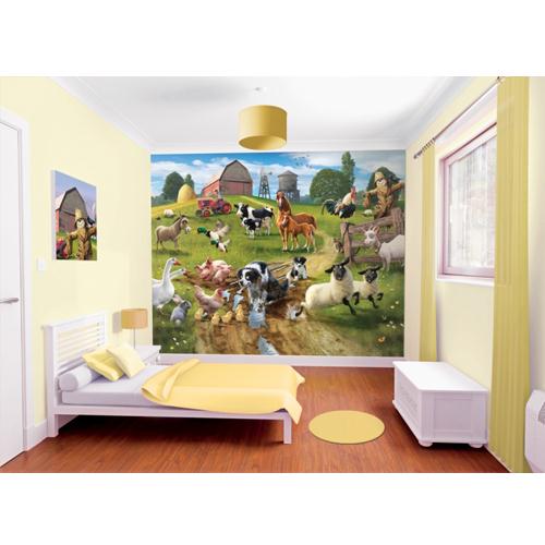 Tapet pentru copii farmyard fun
