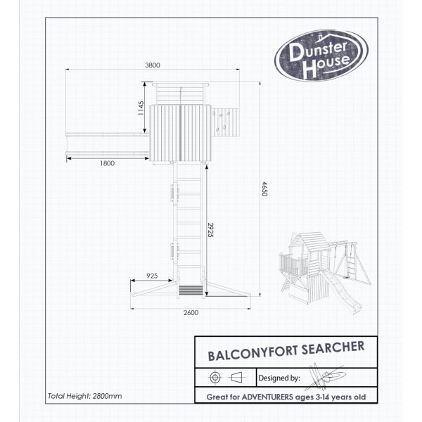 Complex de joaca BalconyFort Searcher - 1 | YEO