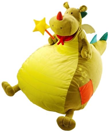 Fotoliu puf walter dragon verde