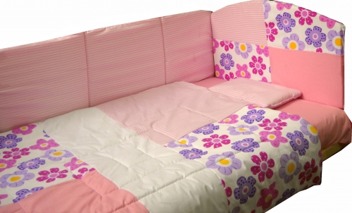 Lenjerie de pat 5 piese floricele