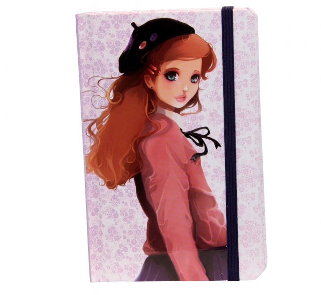 Carnet cu elastic capucine