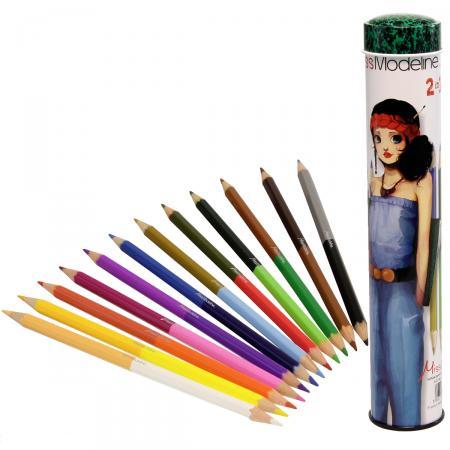 Creioane colorate duble