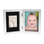 Kit amprenta bebelus 2D My First Print of Frame Kidzzcast culoare alb