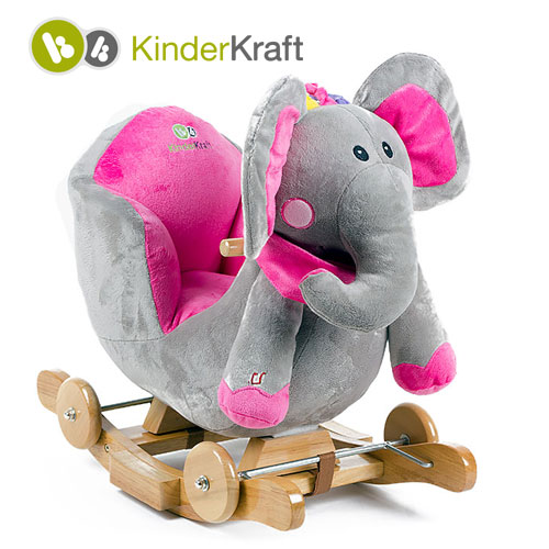 Balansoar cu roti 2 in 1 Elephant cu sunete KINDERKRAFT