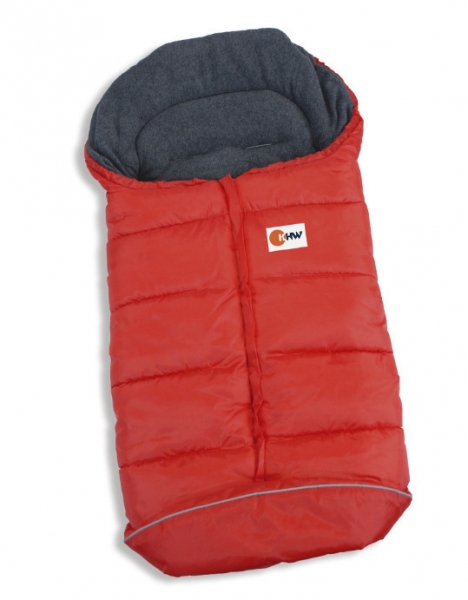Sac pentru saniuta husky rosu