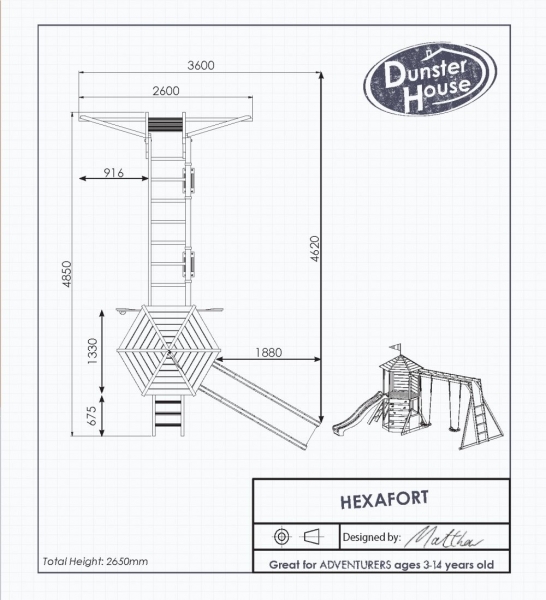 Complex de joaca HexaFort