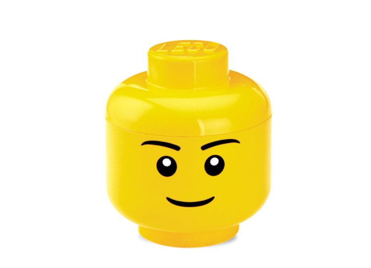 Cutie depozitare s cap minifigurina lego baiat