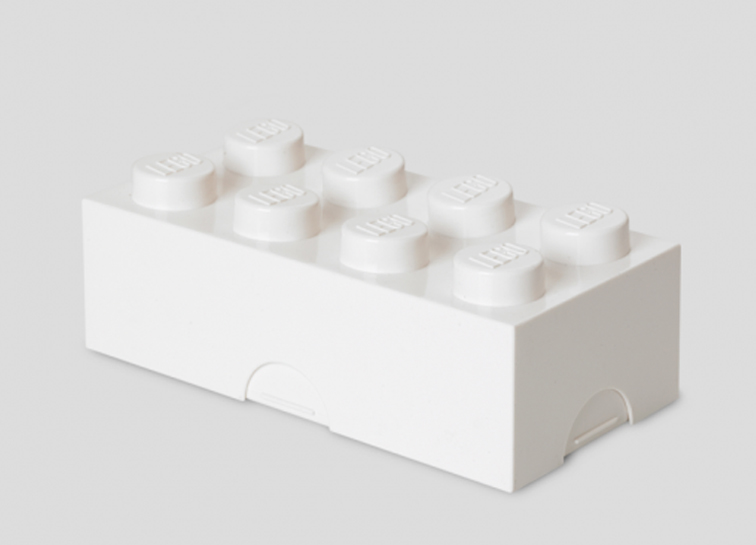 Cutie sandwich lego 2x4 alb