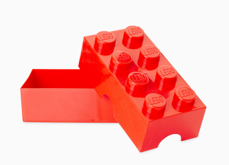 Cutie sandwich lego 2x4 rosu
