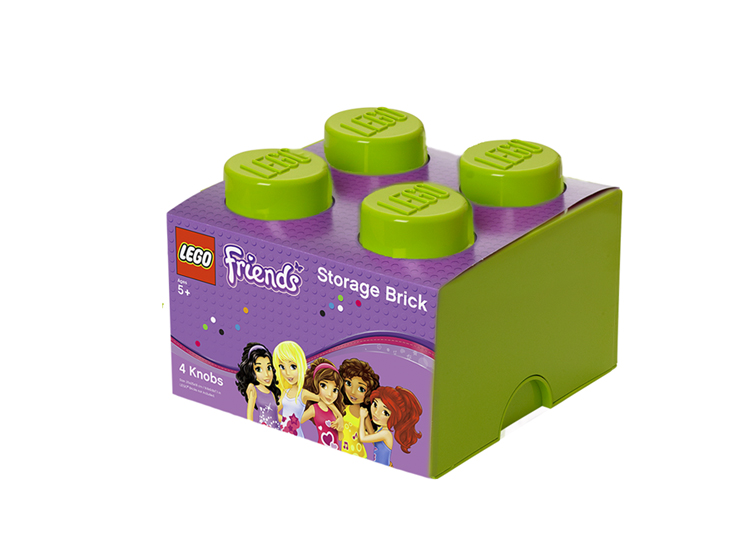 Cutie depozitare lego friends 2x2 verde deschis