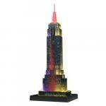 Puzzle 3D Ravensburger Empire State Building Lumineaza Noaptea 216 piese