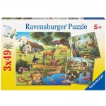 Puzzle Ravensburger Padure 3x49 piese