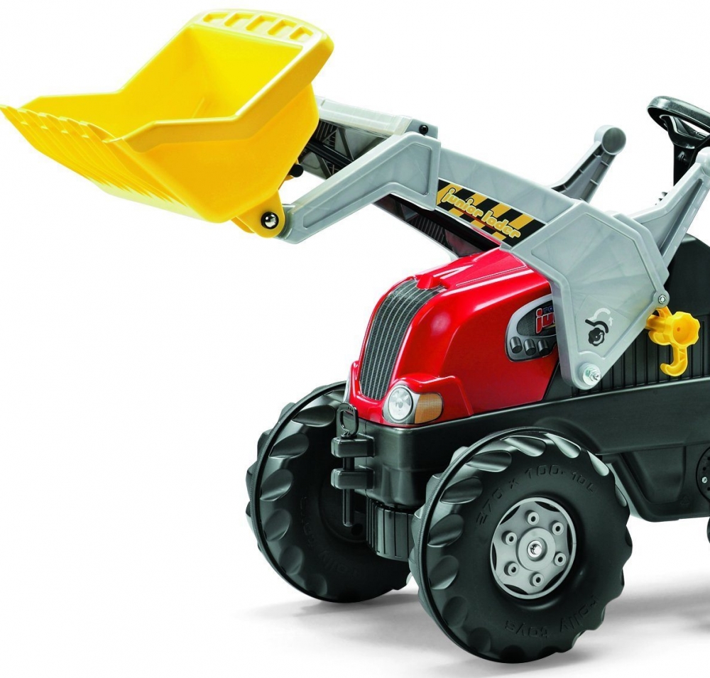 Tractor cu pedale Rolly Toys Junior cu remorca si cupa - 1