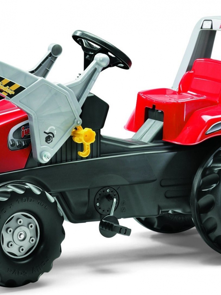 Tractor cu pedale Rolly Toys Junior cu remorca si cupa - 2
