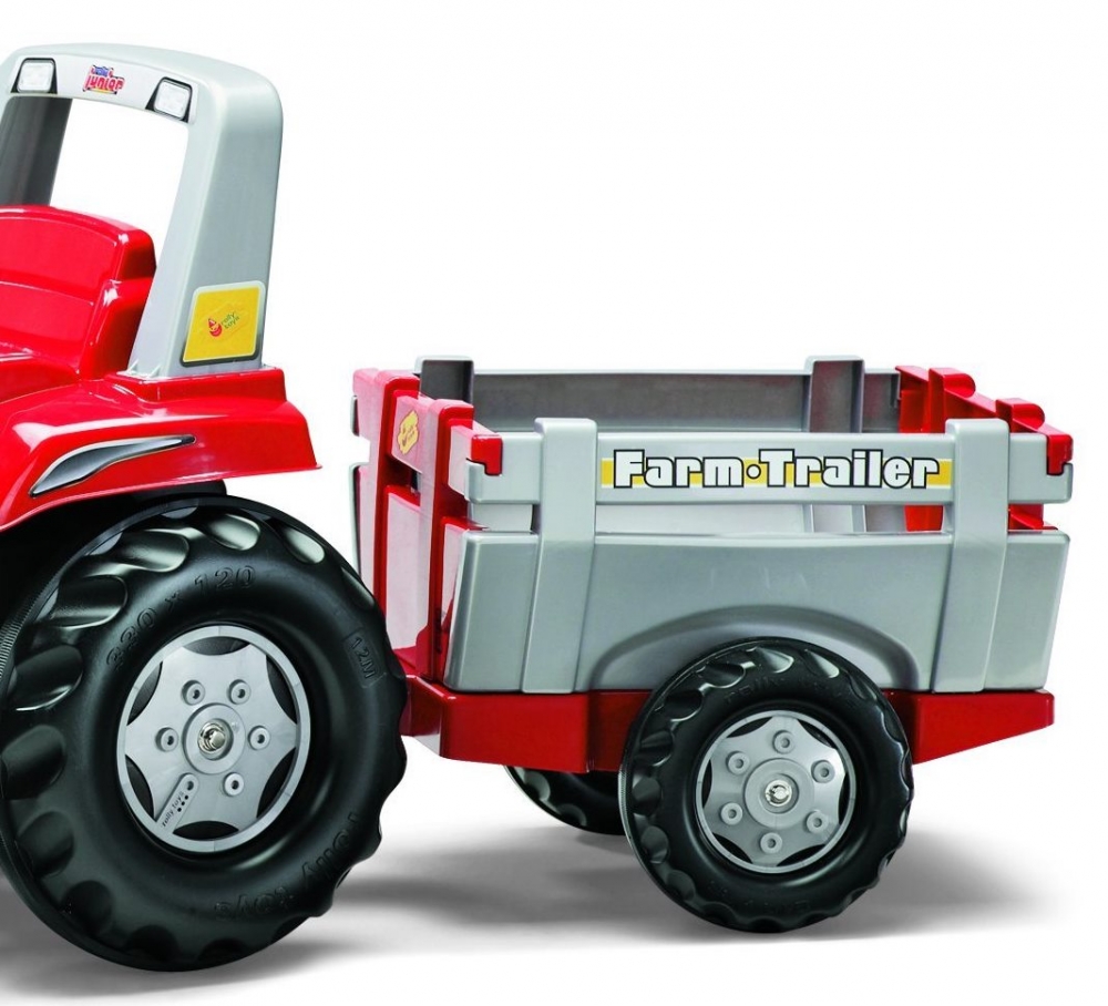 Tractor cu pedale Rolly Toys Junior cu remorca si cupa - 3