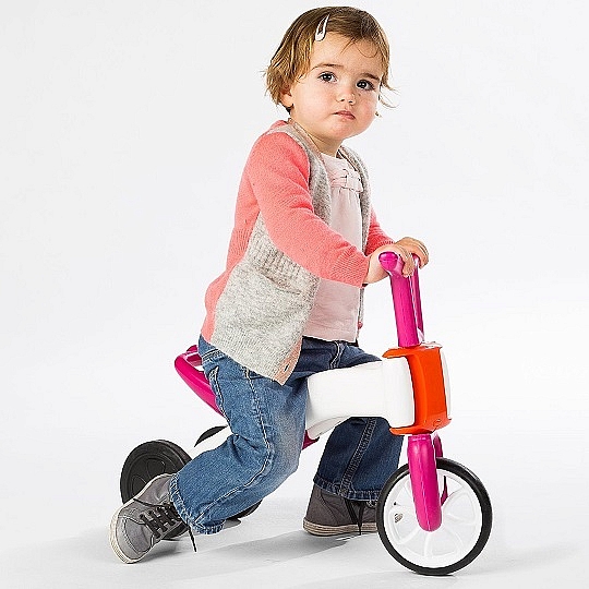 Tricicleta bunzi roz 2 in 1