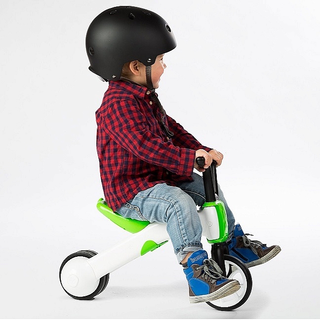 Tricicleta bunzi verde 2 in 1