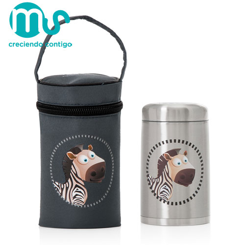 Termos mancare solida 750ml cu gentuta silver