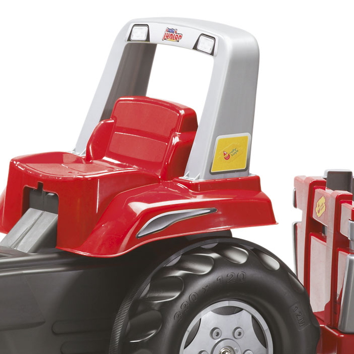 Tractor cu pedale Rolly Toys Junior cu remorca si cupa - 5