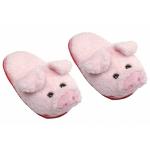 Papuci de casa din plus 32-34foarte pufosi, model Porcusor roz Friendlies Plush STP7250-1FR