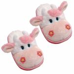 Papuci de casa din plus 32-34foarte pufosi, model Vacuta Friendlies Plush STP7245-1FR