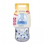 Biberon cu gat larg Boy PP 150 ml tetina silicon ortodontica, debit mediu 0+ luni