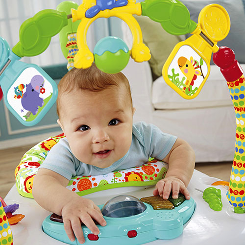Centru de activitati rainforest friends spacesaver jumperoo fisher price