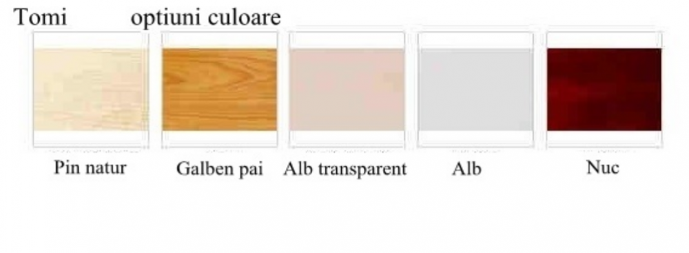 Patut din lemn cu sertar tomi xii color