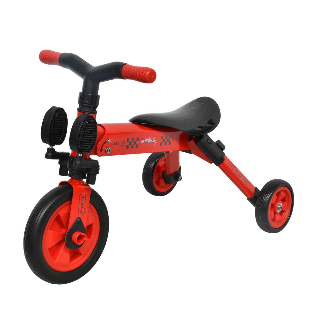 Tricicleta 2 in 1 Dhs B-Trike Red DHS imagine 2022