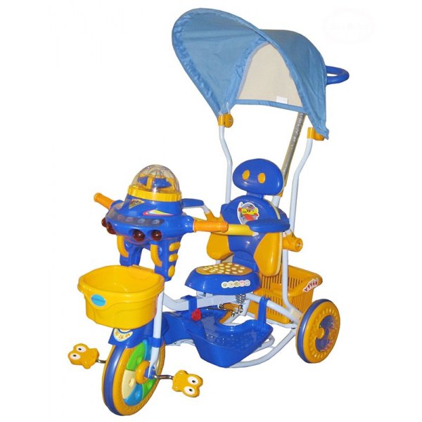 Tricicleta EuroBaby 2890AC – Albastru EuroBaby imagine noua