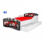 Patut Nobiko Small Rainbow 140 x 70 cu saltea si sertar