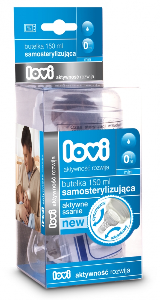 Biberon lovi cu autosterilizare 120ml