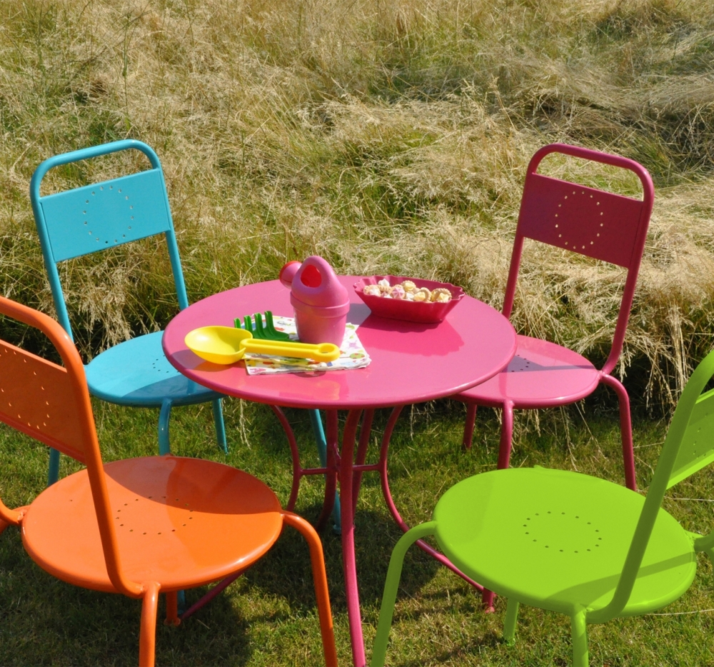 Masuta de gradina pentru copii fuchsia